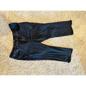 Madewell Black Frost Mid Rise Kick Out Jeans 33 P